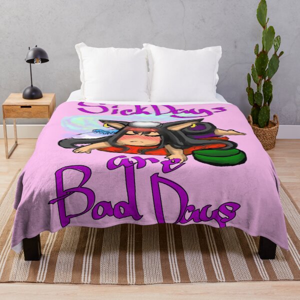 Item preview, sick days are bad days designed and sold by nekoandwolf1.