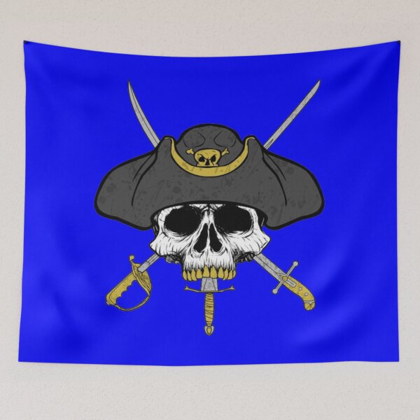 Item preview, Dagger Mouth Jolly Roger (Blue) designed and sold by MurpheusTech.