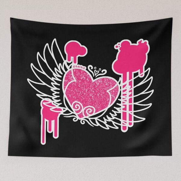 Item preview, Winged Heart (Pink and White Version) designed and sold by JanGrackle.