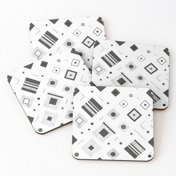Item preview, Geometric Black and White Abstract Pattern designed and sold by Retrocranio.