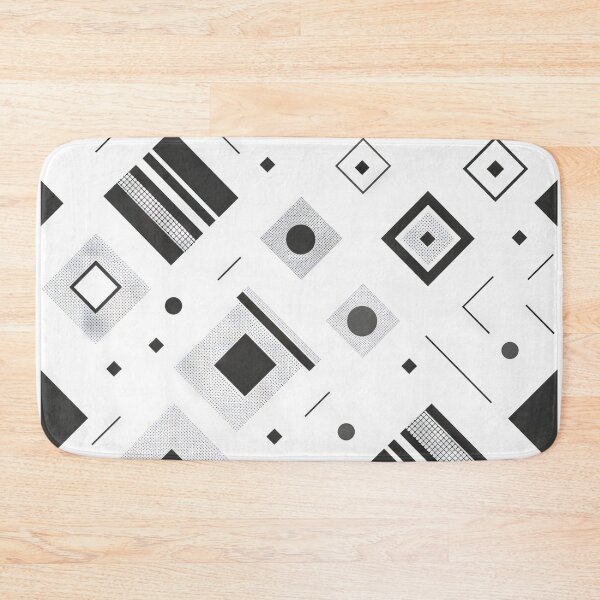 Item preview, Geometric Black and White Abstract Pattern designed and sold by Retrocranio.