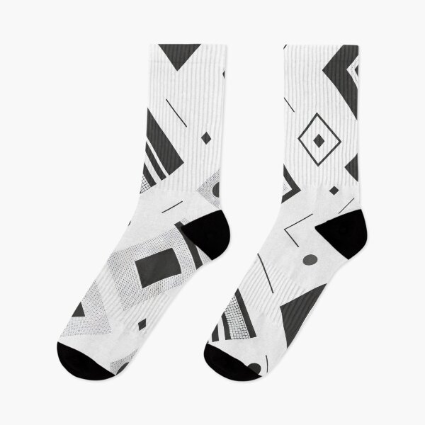 Item preview, Geometric Black and White Abstract Pattern designed and sold by Retrocranio.