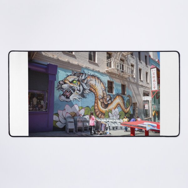 Item preview, San Francisco, California Chinatown Tiger Lily Street Art designed and sold by bayviewmedia.