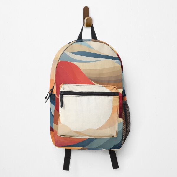 Item preview, Layered Abstract Sunset and Waves Landscape designed and sold by Retrocranio.