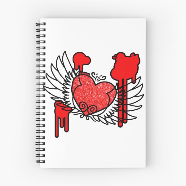 Item preview, Winged Heart (Red and Black Version) designed and sold by JanGrackle.
