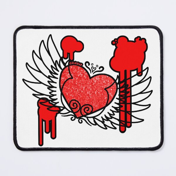 Item preview, Winged Heart (Red and Black Version) designed and sold by JanGrackle.