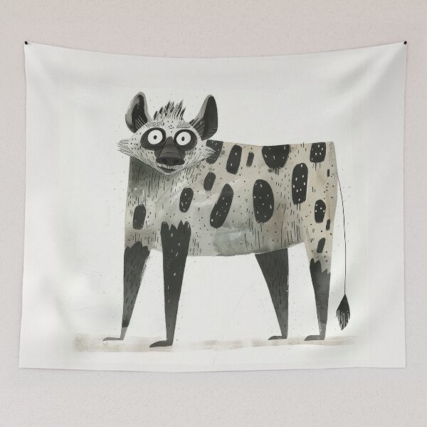 Item preview, "Cartoon Hyena Illustration designed and sold by Retrocranio.