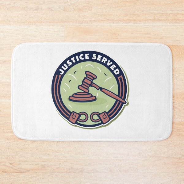 Item preview, Justice Served Handcuffs and Gavel Minimalist Design designed and sold by NiftyWrx.