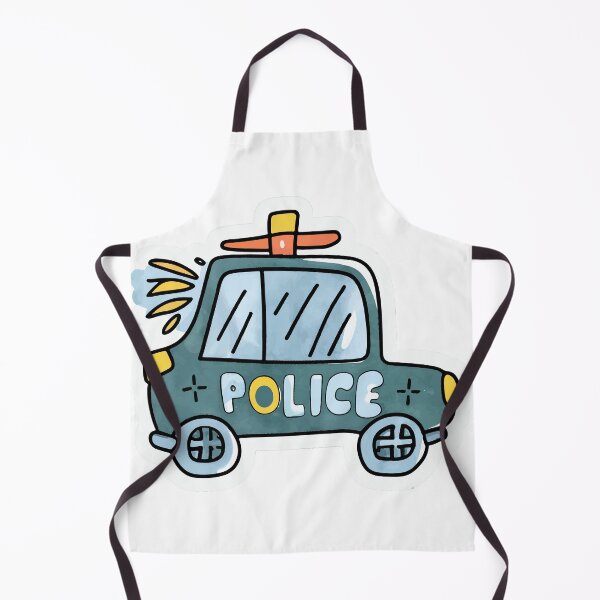 Item preview, Cool Watercolor Police Car with Flashing Lights designed and sold by NiftyWrx.