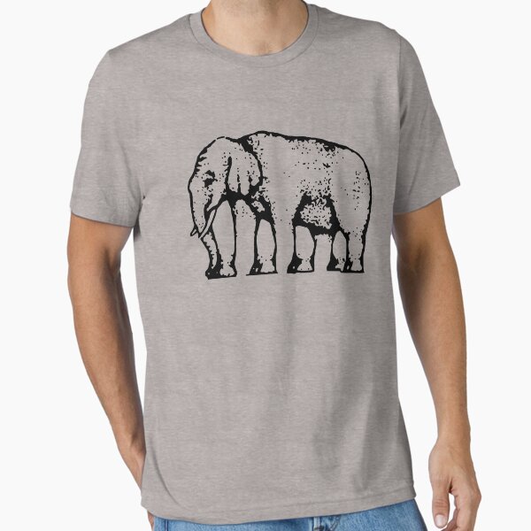 Vista previa del artículo con la obra «Elefante pastor de ilusión óptica.», diseñado y vendido por indiranoizia.