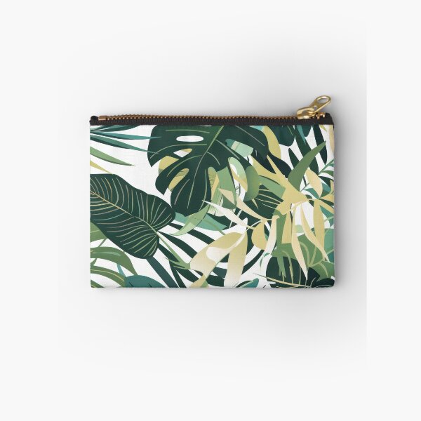 Item preview, Green Tropical Leaves Pattern designed and sold by Retrocranio.