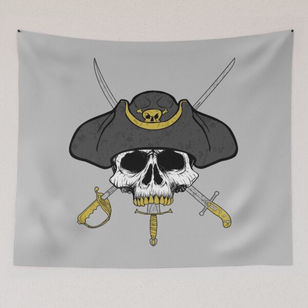 Item preview, Dagger Mouth Jolly Roger (Silver) designed and sold by MurpheusTech.