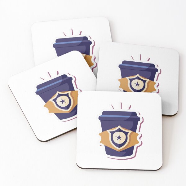 Item preview, Police Badge Coffee Cup Emblem designed and sold by NiftyWrx.