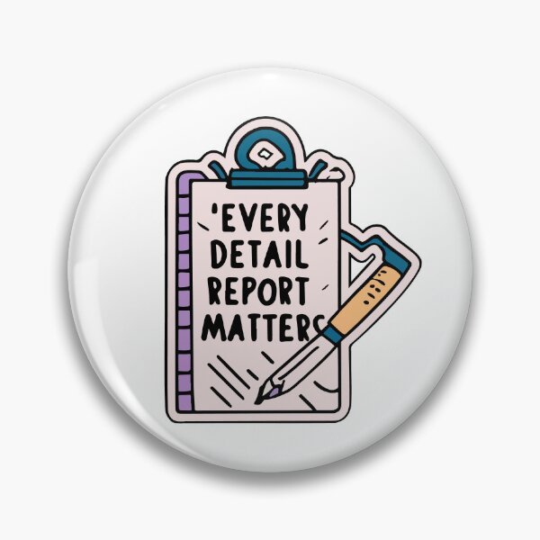 Item preview, Every Detail Matters Police Report Sketch designed and sold by NiftyWrx.