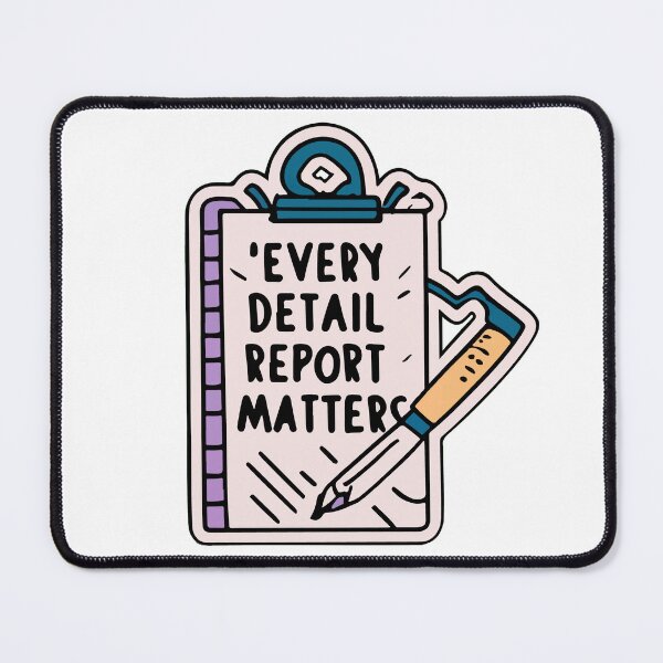 Item preview, Every Detail Matters Police Report Sketch designed and sold by NiftyWrx.