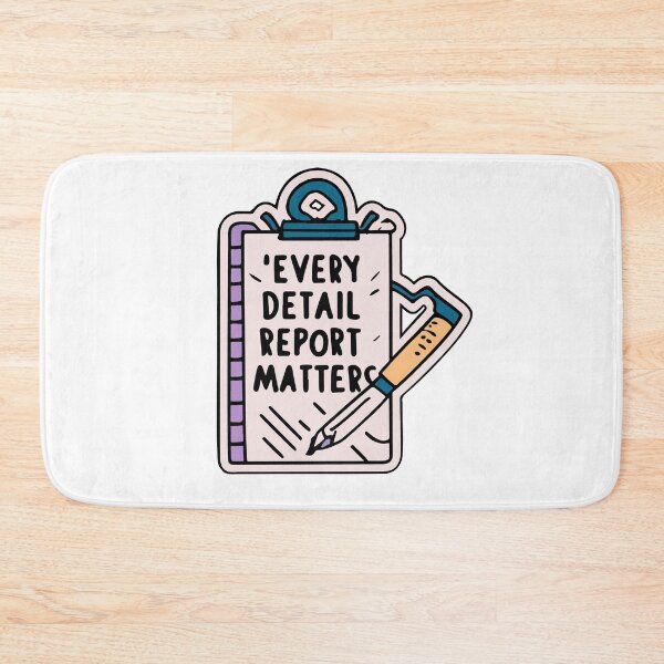 Item preview, Every Detail Matters Police Report Sketch designed and sold by NiftyWrx.