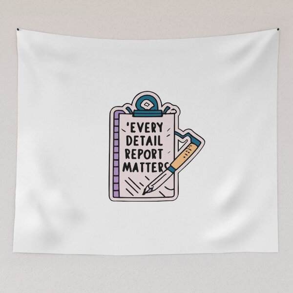 Item preview, Every Detail Matters Police Report Sketch designed and sold by NiftyWrx.