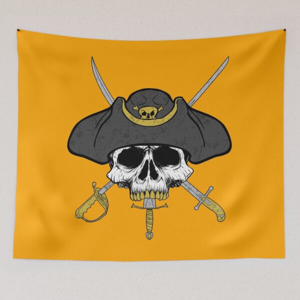 Item preview, Dagger Mouth Jolly Roger (Orange) designed and sold by MurpheusTech.