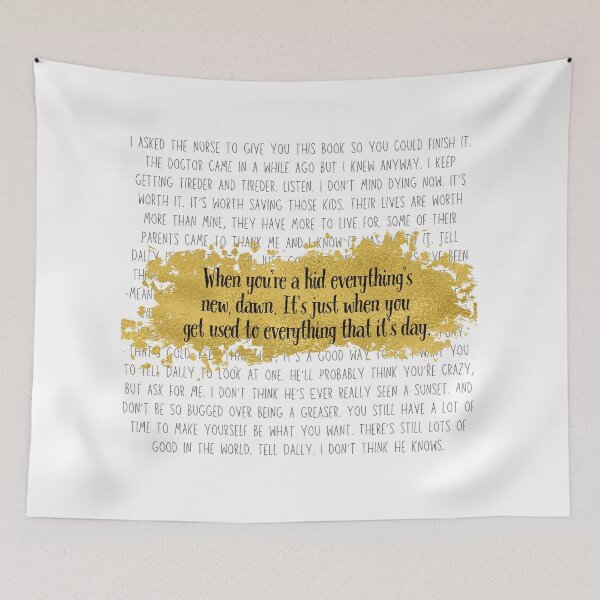 Item preview, Everything's New, Dawn - Johnny's Letter Print (Black Quote, Black Text) designed and sold by playfruit.