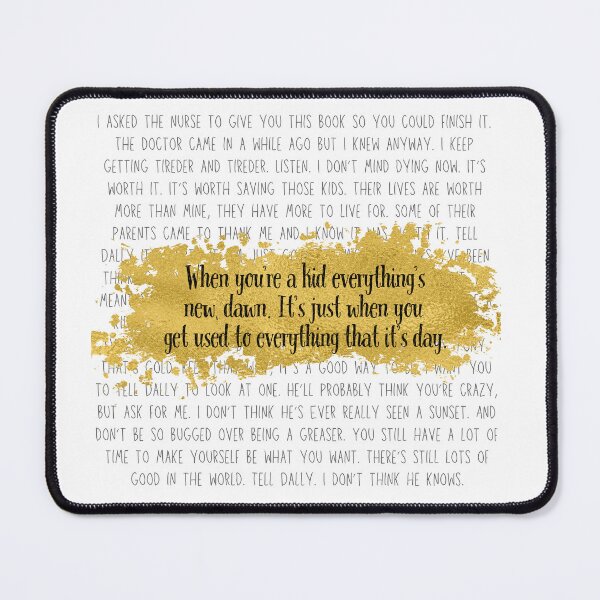 Item preview, Everything's New, Dawn - Johnny's Letter Print (Black Quote, Black Text) designed and sold by playfruit.