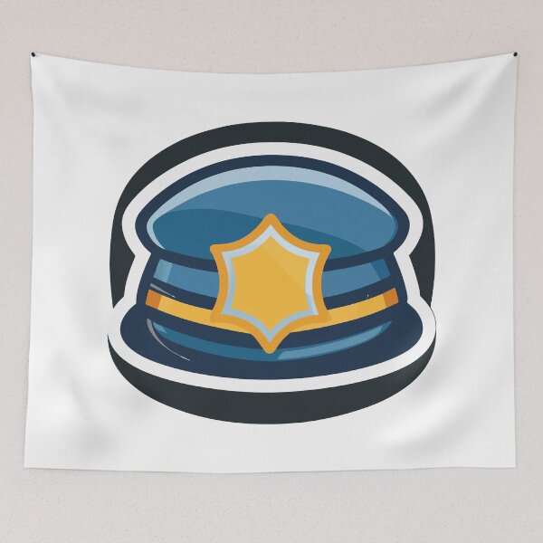 Item preview, Photorealistic Police Officer Cap designed and sold by NiftyWrx.