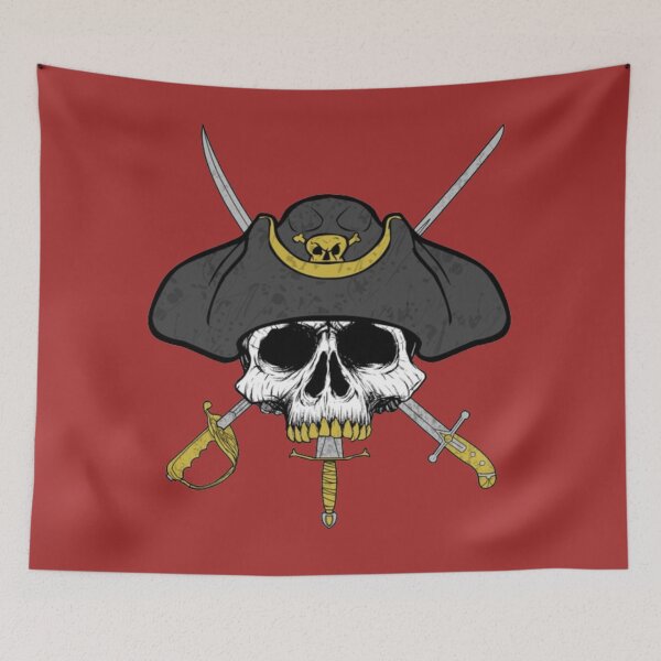Item preview, Dagger Mouth Jolly Roger (Brown) designed and sold by MurpheusTech.