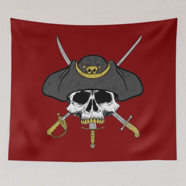 Item preview, Dagger Mouth Jolly Roger (Maroon) designed and sold by MurpheusTech.