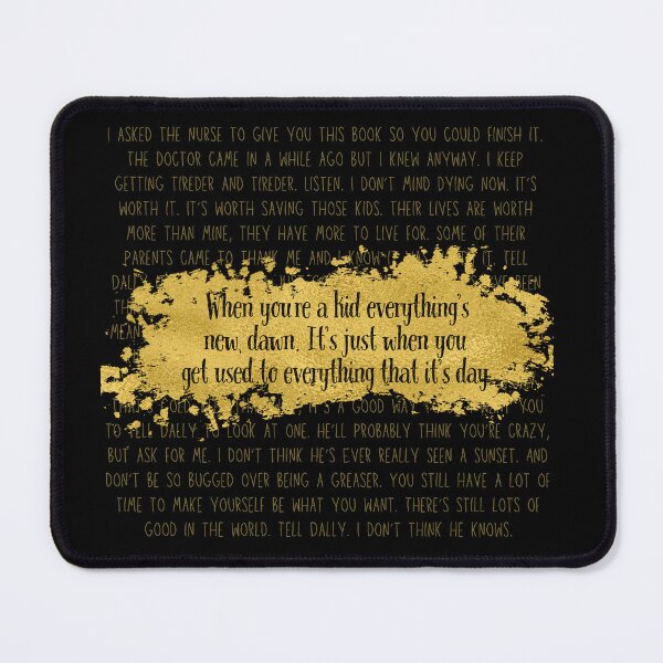 Item preview, Everything's New, Dawn - Johnny's Letter Print (Black Quote, Gold Text) designed and sold by playfruit.