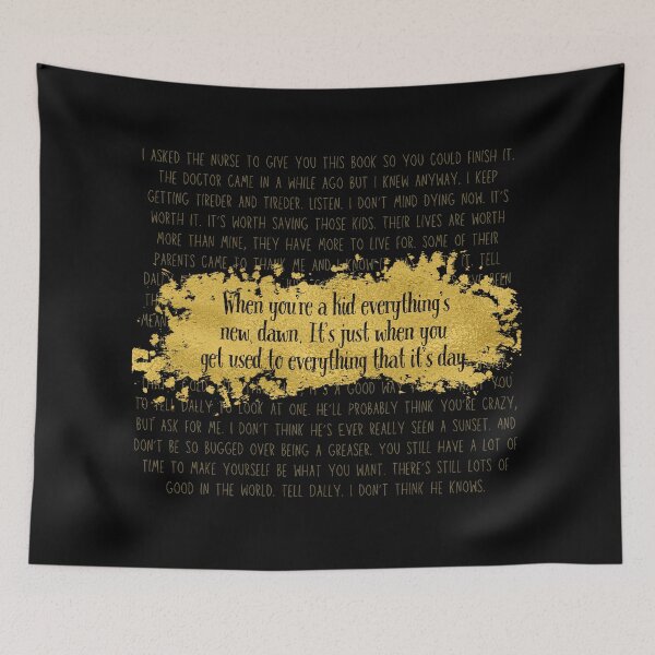 Item preview, Everything's New, Dawn - Johnny's Letter Print (Black Quote, Gold Text) designed and sold by playfruit.