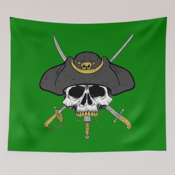 Item preview, Dagger Mouth Jolly Roger (Green) designed and sold by MurpheusTech.