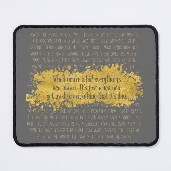Item preview, Everything's New, Dawn - Johnny's Letter Print (Gray Quote, Gold Text) designed and sold by playfruit.