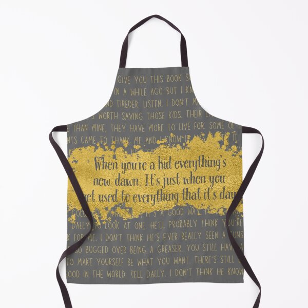Item preview, Everything's New, Dawn - Johnny's Letter Print (Gray Quote, Gold Text) designed and sold by playfruit.