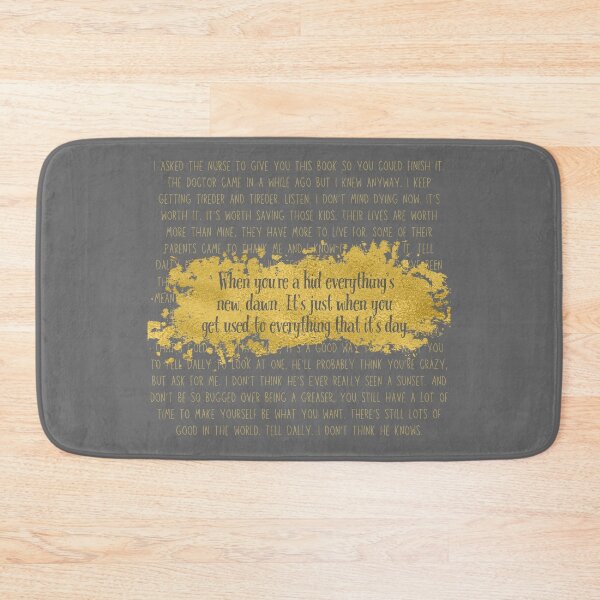 Item preview, Everything's New, Dawn - Johnny's Letter Print (Gray Quote, Gold Text) designed and sold by playfruit.