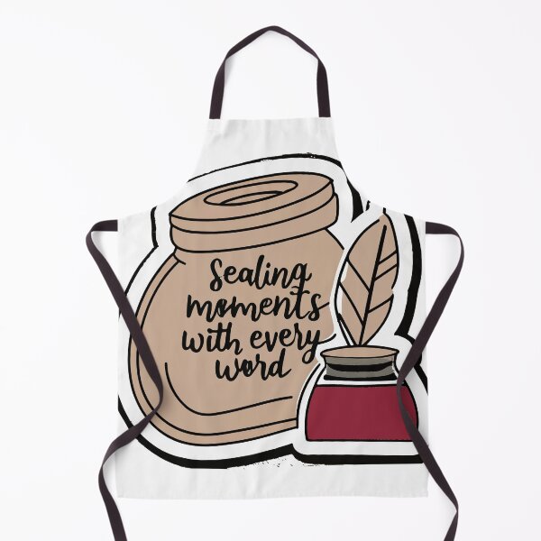 Item preview, Calligraphy Quill & Inkpot - Sealing Moments Quote designed and sold by NiftyWrx.