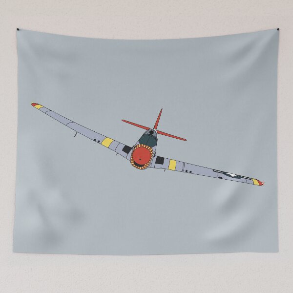 Item preview, P-51 Mustang Aircraft Illustration  designed and sold by skye-studio.