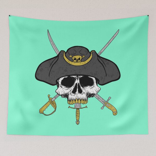 Item preview, Dagger Mouth Jolly Roger (Aquamarine) designed and sold by MurpheusTech.