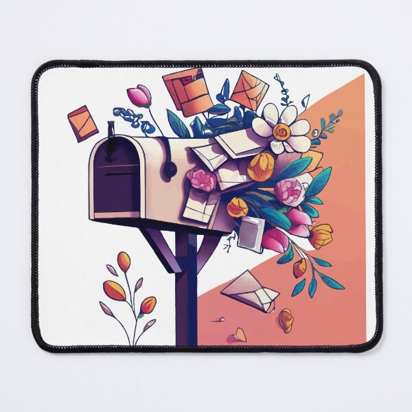 Item preview, Overflowing Mailbox with Letters & Flowers Digital Art designed and sold by NiftyWrx.