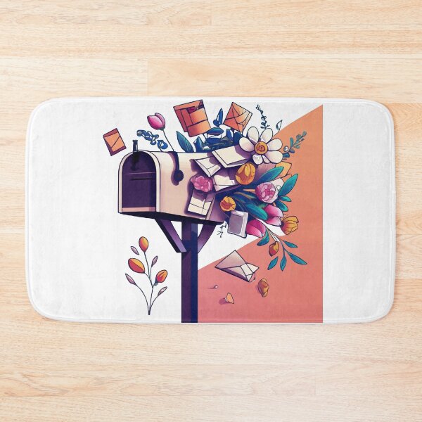 Item preview, Overflowing Mailbox with Letters & Flowers Digital Art designed and sold by NiftyWrx.