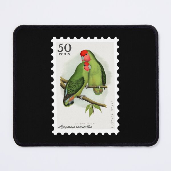 Item preview, Rosy-Faced Love-Bird (Agapornis roseicollis) Stamp designed and sold by RabbitK.