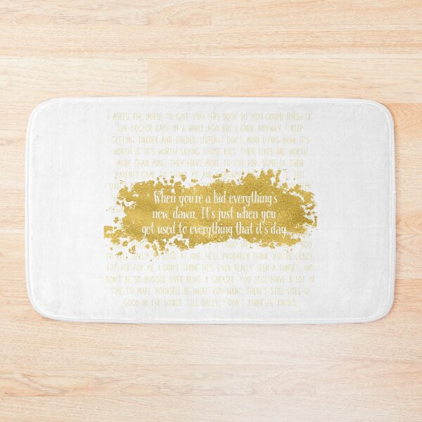Item preview, Everything's New, Dawn - Johnny's Letter Print (White Quote, Gold Text) designed and sold by playfruit.