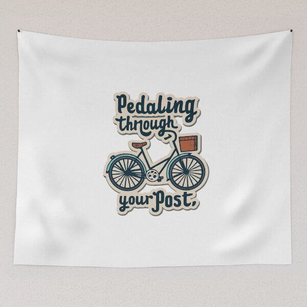 Item preview, Pedaling Through Your Post - Vintage Postman's Bicycle designed and sold by NiftyWrx.