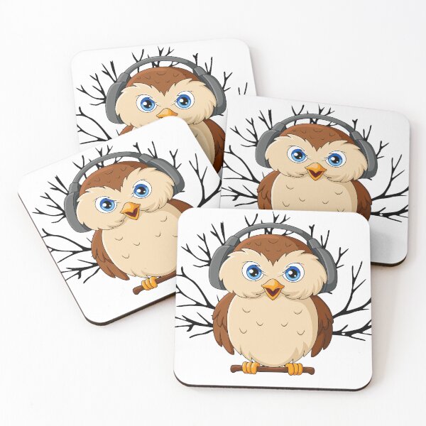 Item preview, Owl Headphones so fanny designed and sold by HMZDESIGNE ⭐⭐⭐⭐⭐.