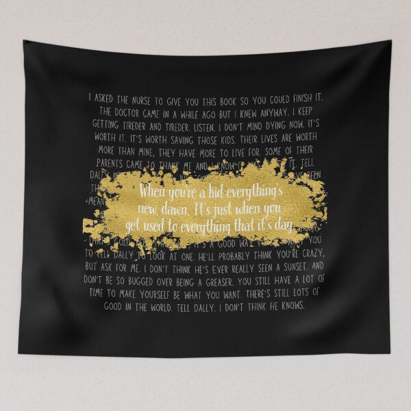 Item preview, Everything's New, Dawn - Johnny's Letter Print (White Quote, White Text) designed and sold by playfruit.