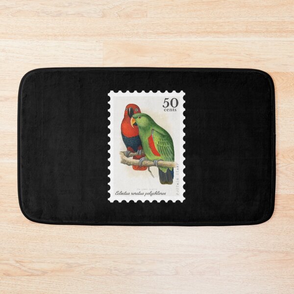 Item preview, New Guinea Eclectus (Eclectus roratus polychloros) Stamp designed and sold by RabbitK.