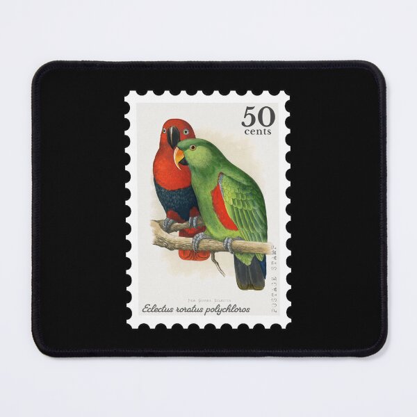 Item preview, New Guinea Eclectus (Eclectus roratus polychloros) Stamp designed and sold by RabbitK.
