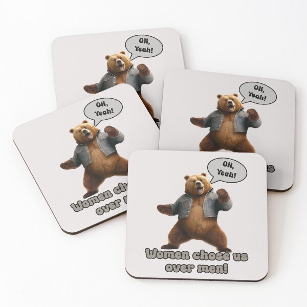 Item preview, Women chose us over men! Man or Bear Funny TikTok meme humor. designed and sold by JoyOfHopeStore.