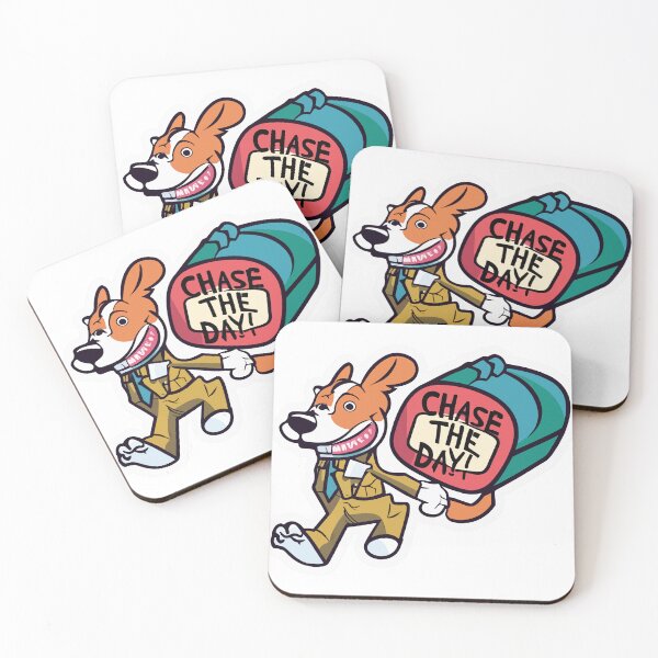 Item preview, Chase the Day - Playful Dog and Postman Anime Design designed and sold by NiftyWrx.