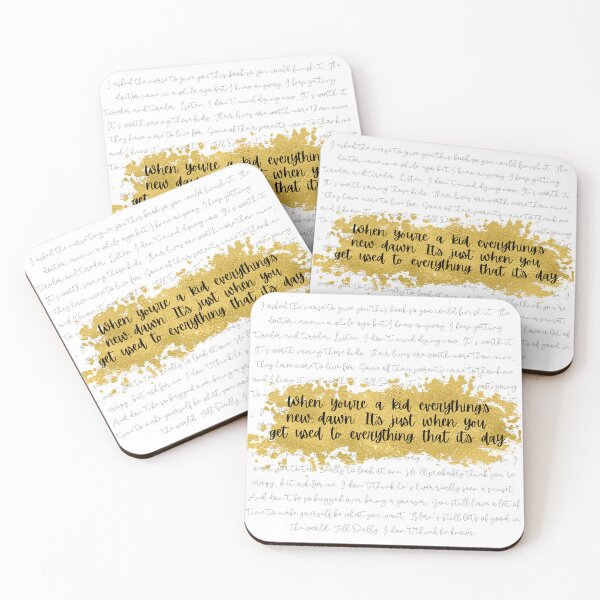 Item preview, Everything's New, Dawn - Johnny's Letter Cursive (Black Quote, Black Text) designed and sold by playfruit.