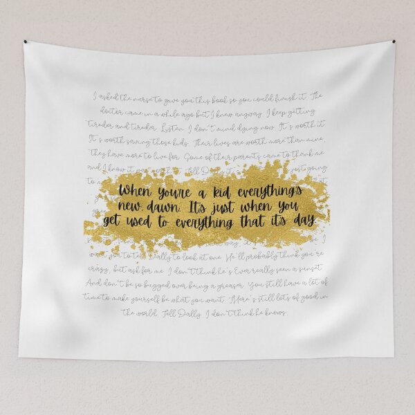 Item preview, Everything's New, Dawn - Johnny's Letter Cursive (Black Quote, Black Text) designed and sold by playfruit.