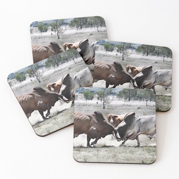 Item preview,  BULL FIGHT IN THE OUTBACK, MAKES FOR GREAT WALL ART designed and sold by Barbara Jean Photo Art And Design.